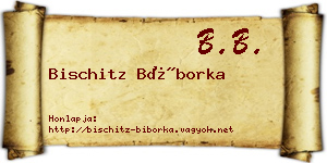 Bischitz Bíborka névjegykártya