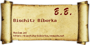 Bischitz Bíborka névjegykártya