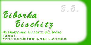 biborka bischitz business card